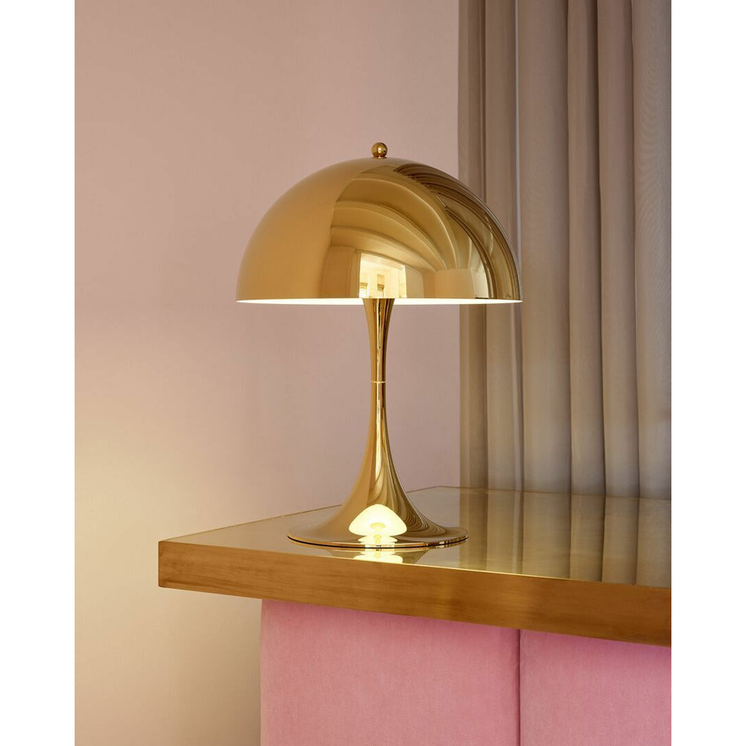 Lampka stołowa Louis Poulsen 320, metalizowany mosiądz