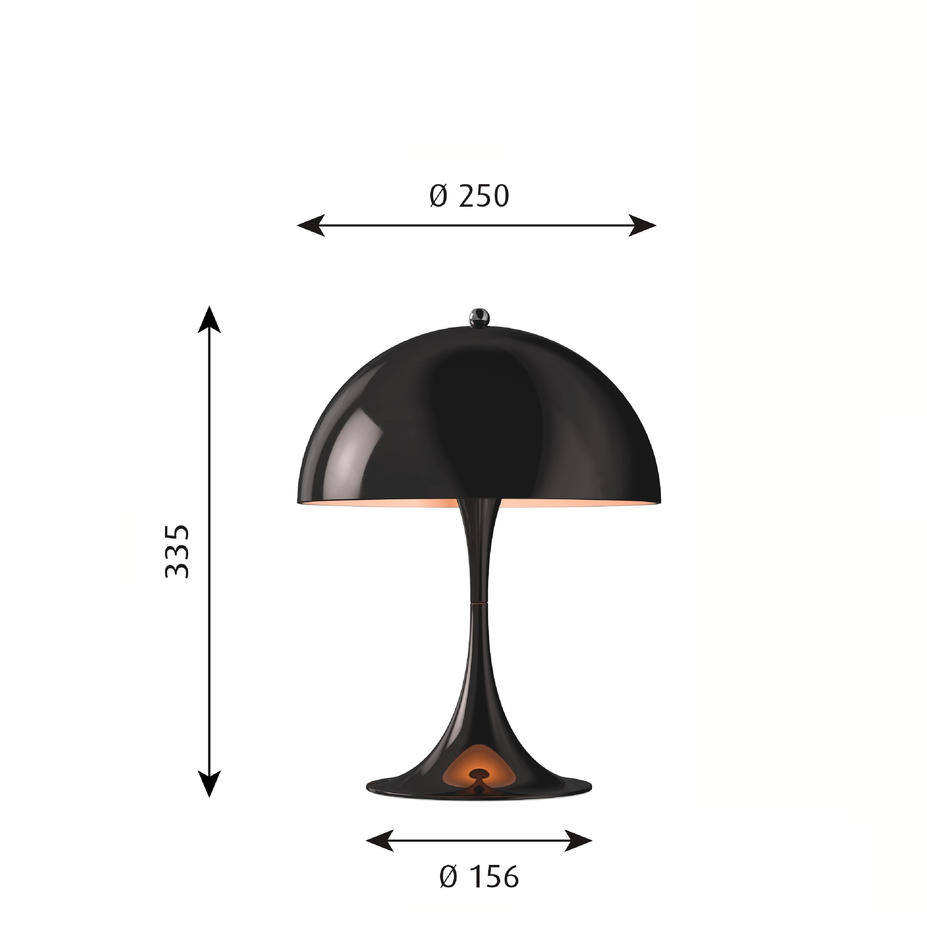 Lampka stołowa Louis Poulsen 250 LED 27 K V2, czarny
