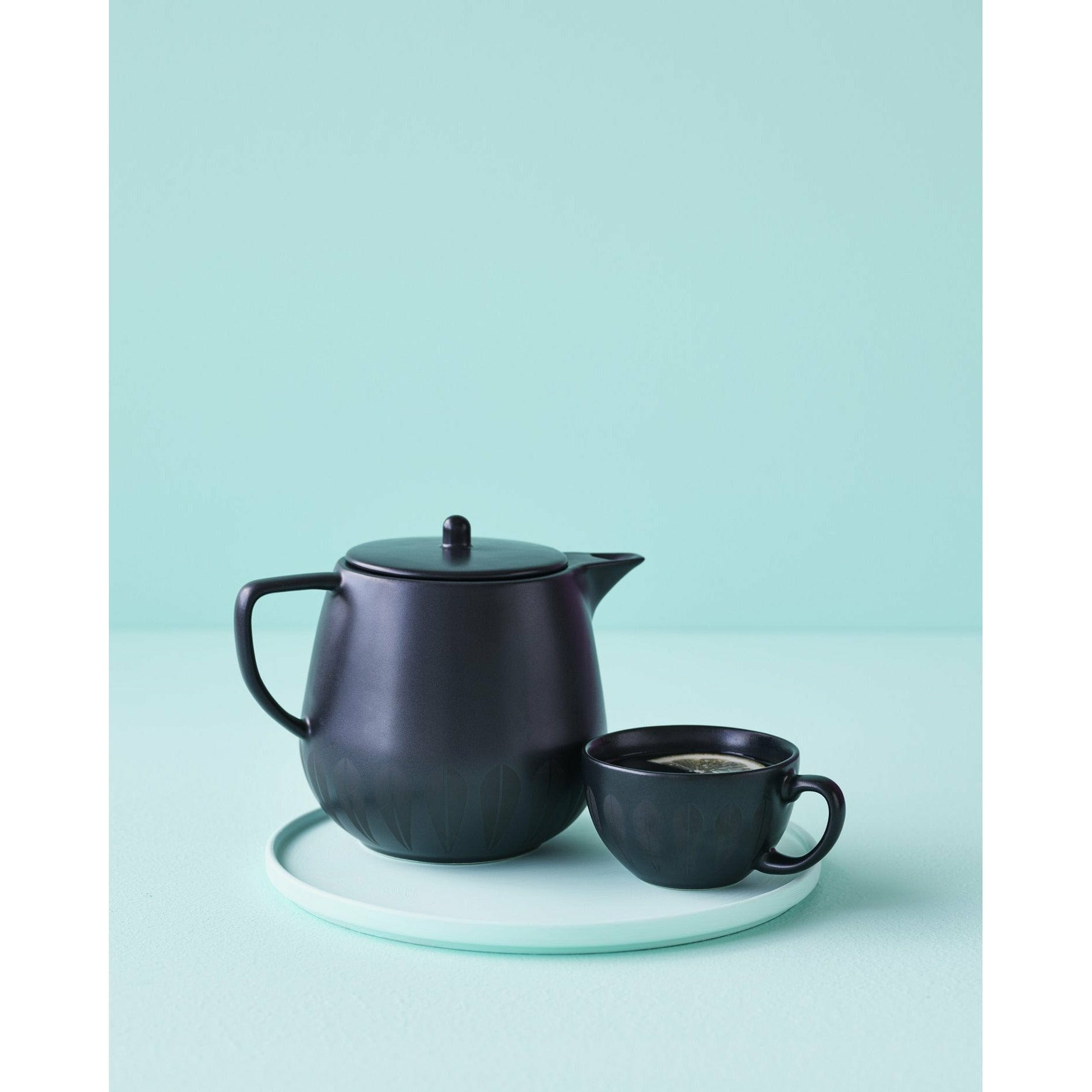 Lucie Kaas Arne Clausen Lotus Teapot, czarny