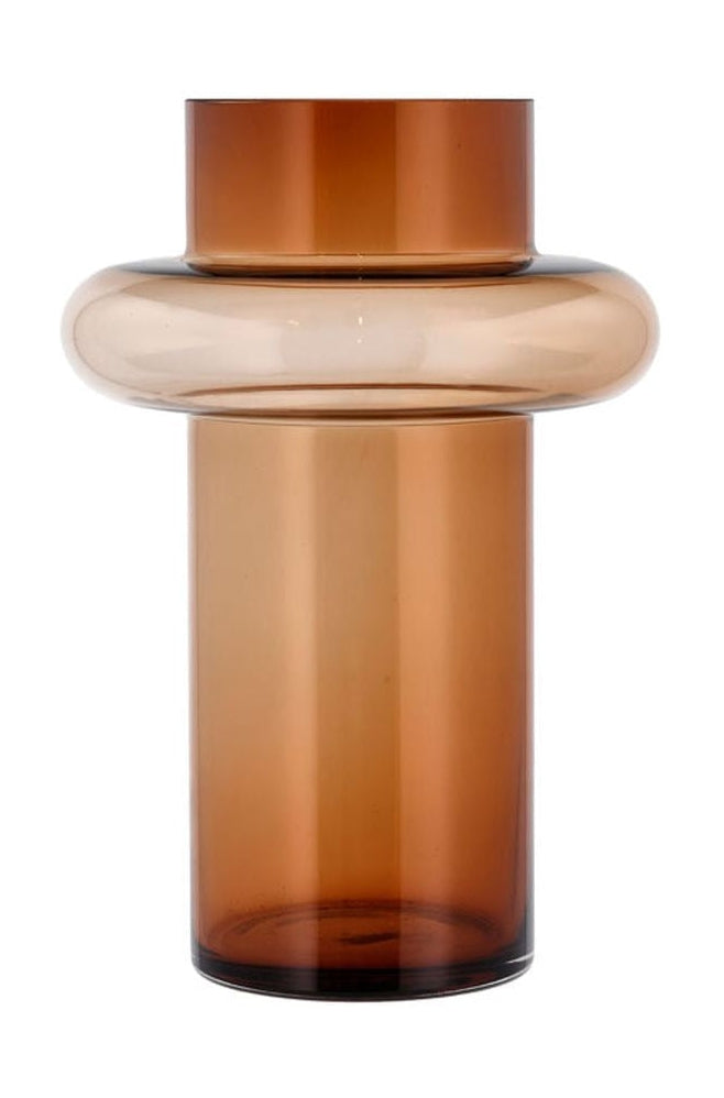 Lyngby Glas Tube Vase H: 30 Cm, Amber
