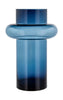 Lyngby Glas Wazon H: 40 cm, ciemnoniebieski