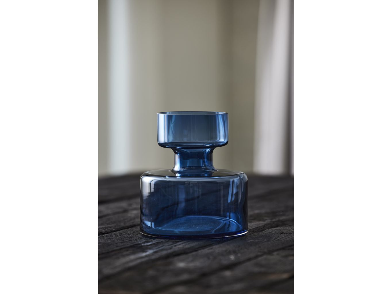 Lyngby Glas wazon rurowy H: 20 cm, niebieski