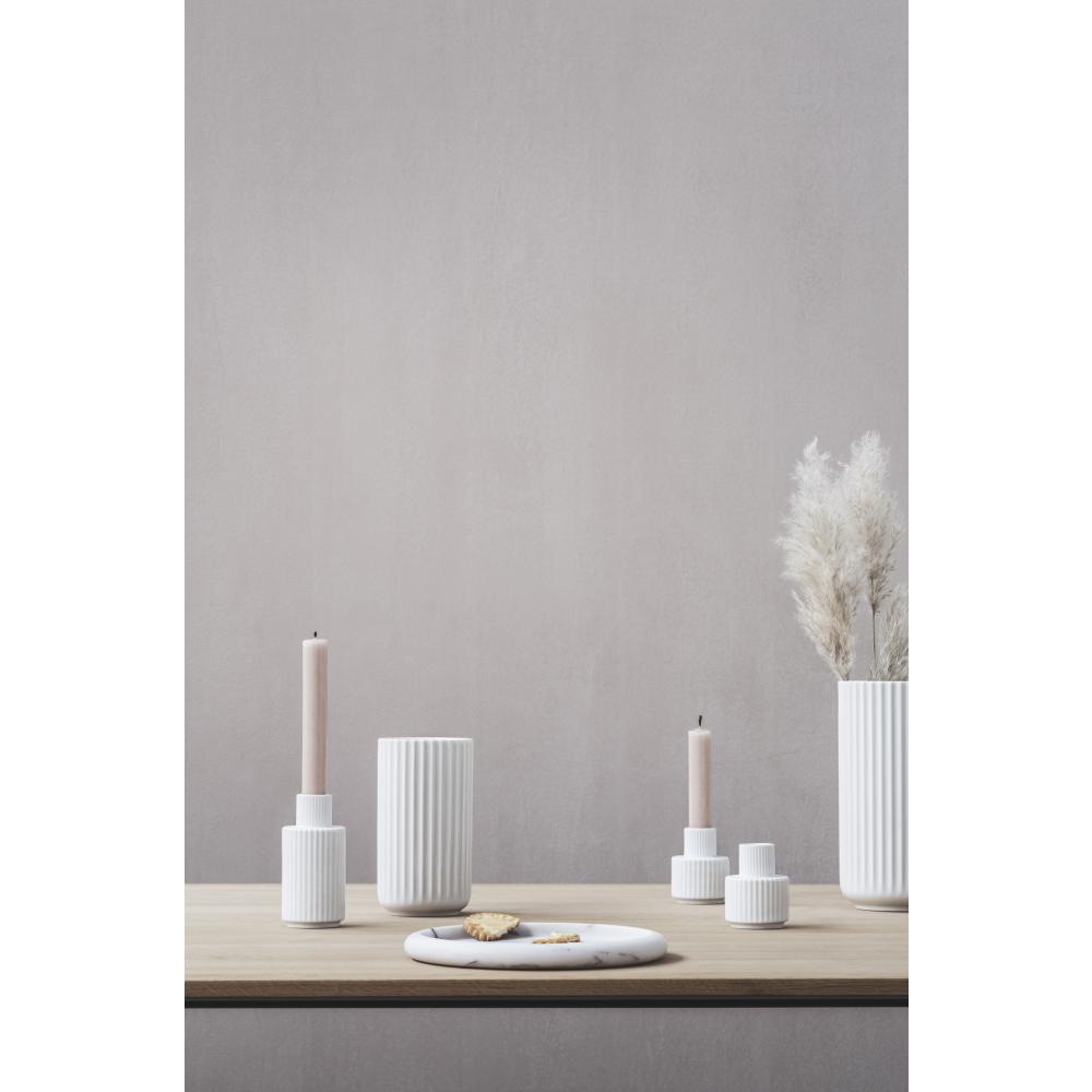 Lyngby Candle Holder White, 7 cm