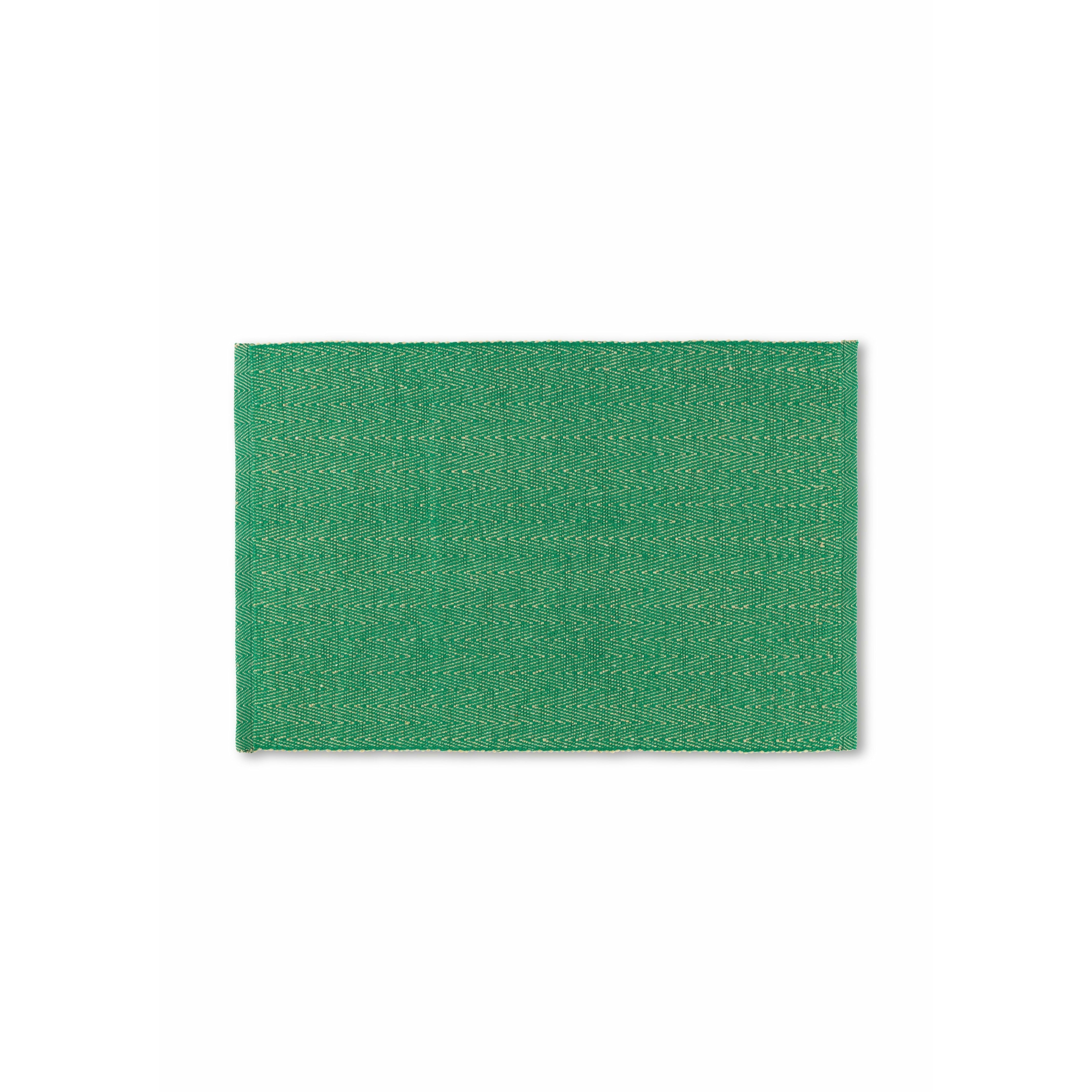 Lyngby Porcelæn Herringbone Pacat 43x30 cm, zielony