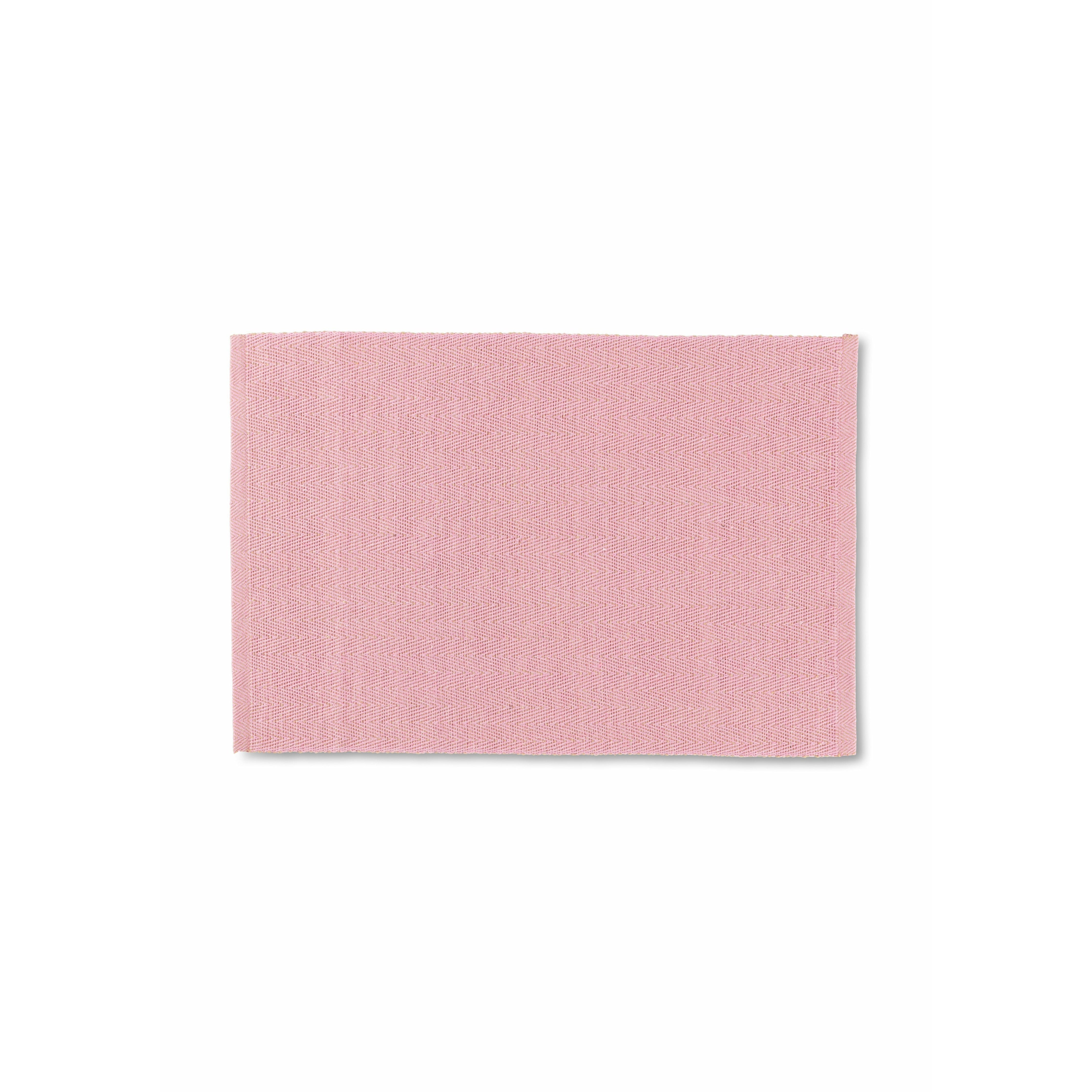 Lyngby Porcelæn Herringbone Placemat 43x30 cm, różowy