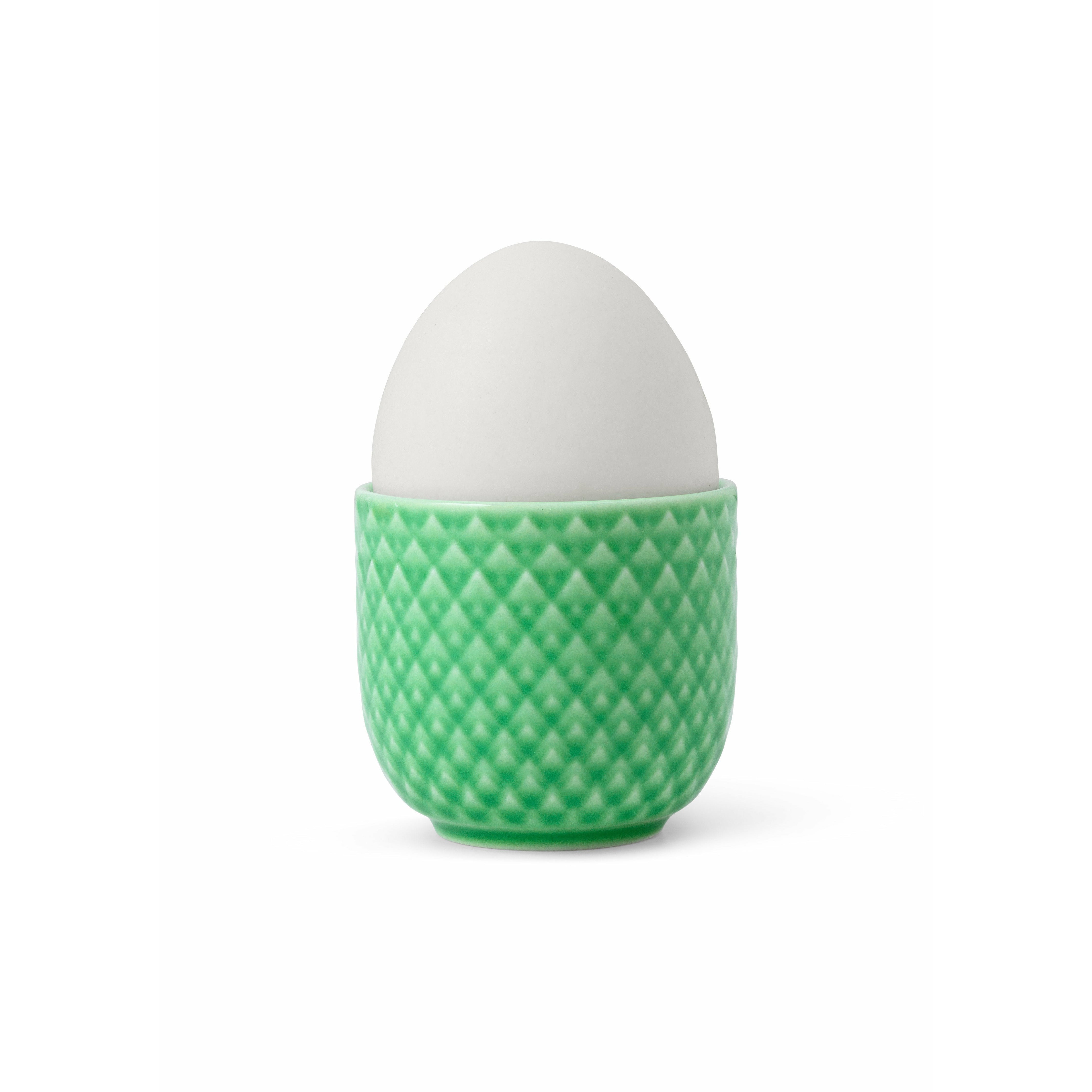 Lyngby Porcelain Rhombe Color Egg Cup Ø5 cm, zielony