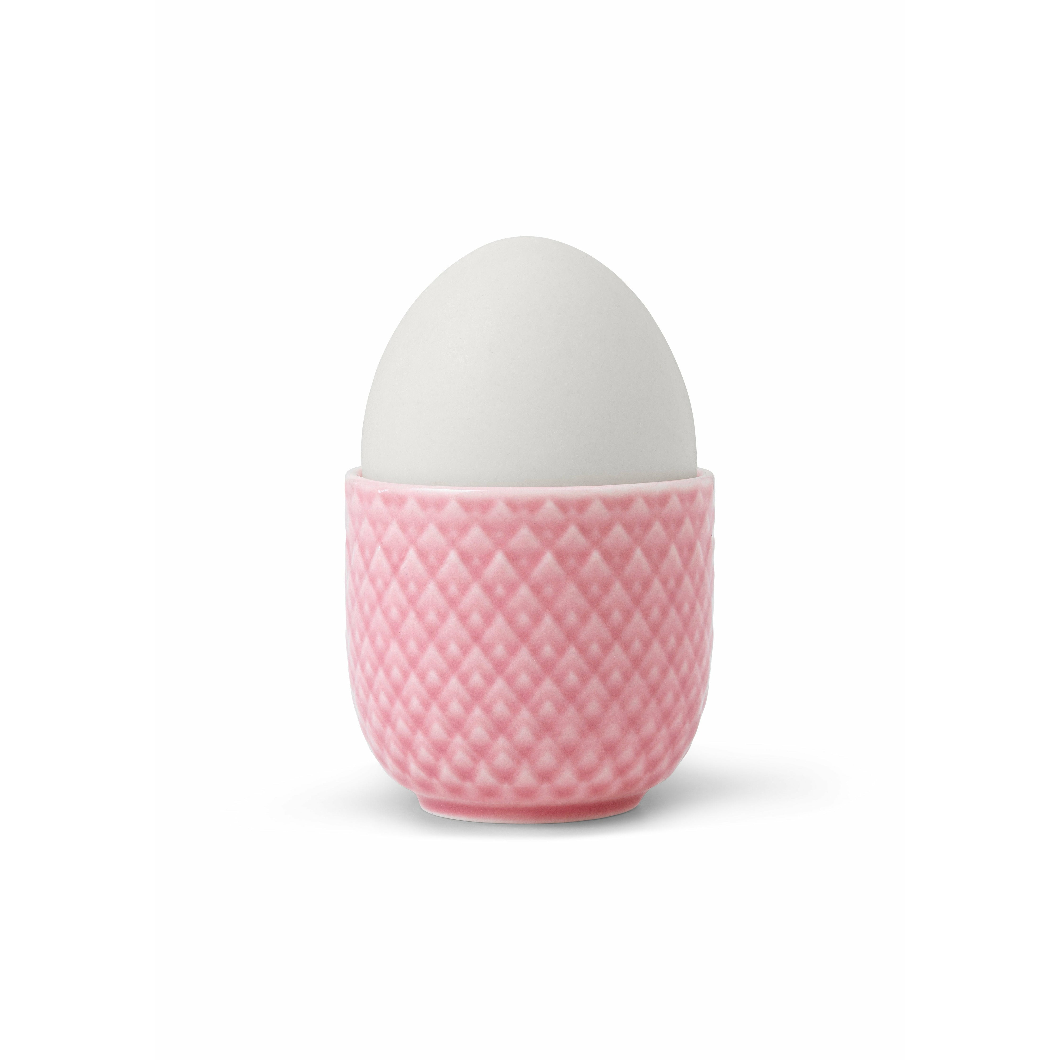 Lyngby Porcelain Rhombe Color Egg Cup Ø5 cm, różowy