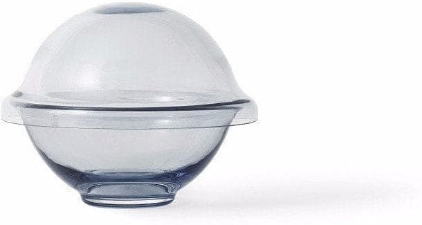 Lyngby Rhombe Chapeau Bowl z pokrywką, niebieski, duży