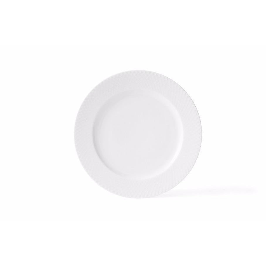 Lyngby Rhombe Plate White, 27 cm
