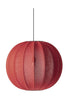 Wykonane ręcznie na drutach z 60 okrągłej lampy wisiorek, klon czerwony