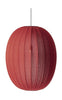 Wykonane ręcznie na drutach z 65 Wysokie owalne lampa wisiorek, klon czerwony