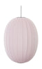 Made By Hand Knit Wit 65 High Oval Pendant Lamp, Light Pink