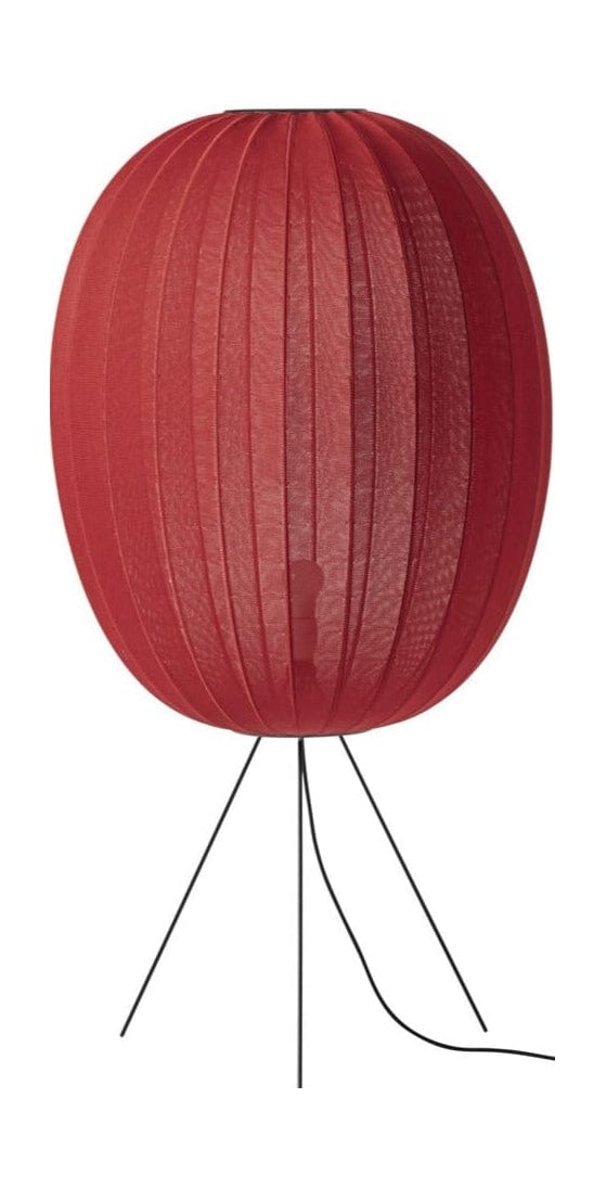 Wykonane ręcznie na drutach 65 wysokie owalne lampy podłogowe Medium, klon czerwony