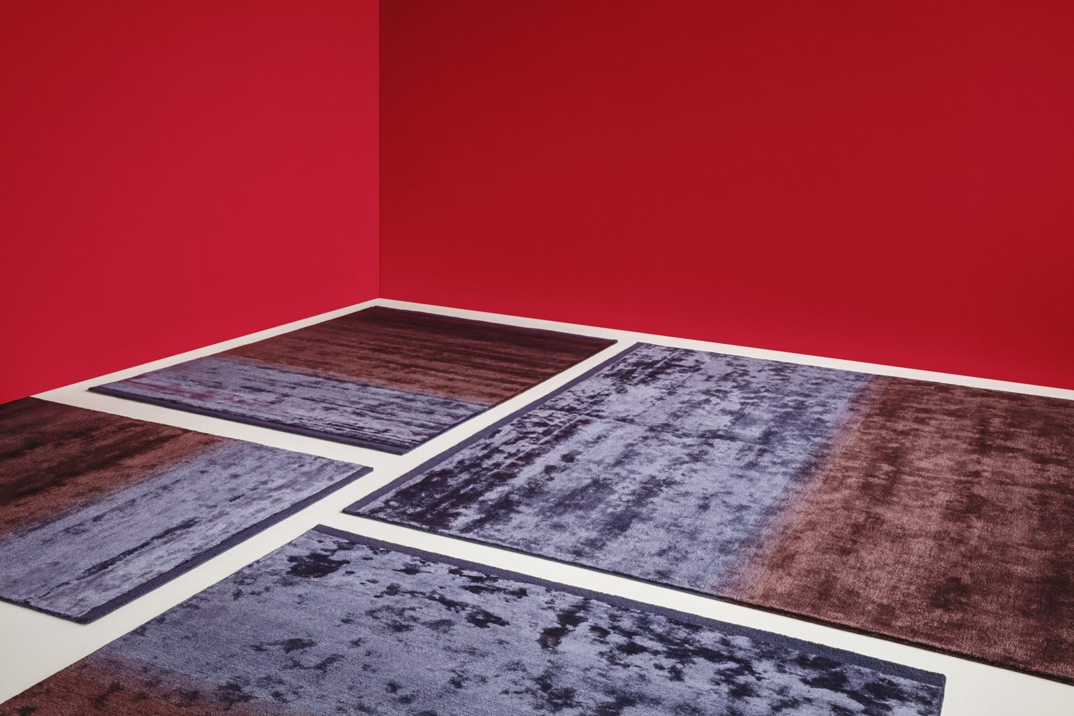 Wykonany ręcznie dywan nabla 140 x 200, zmierzch