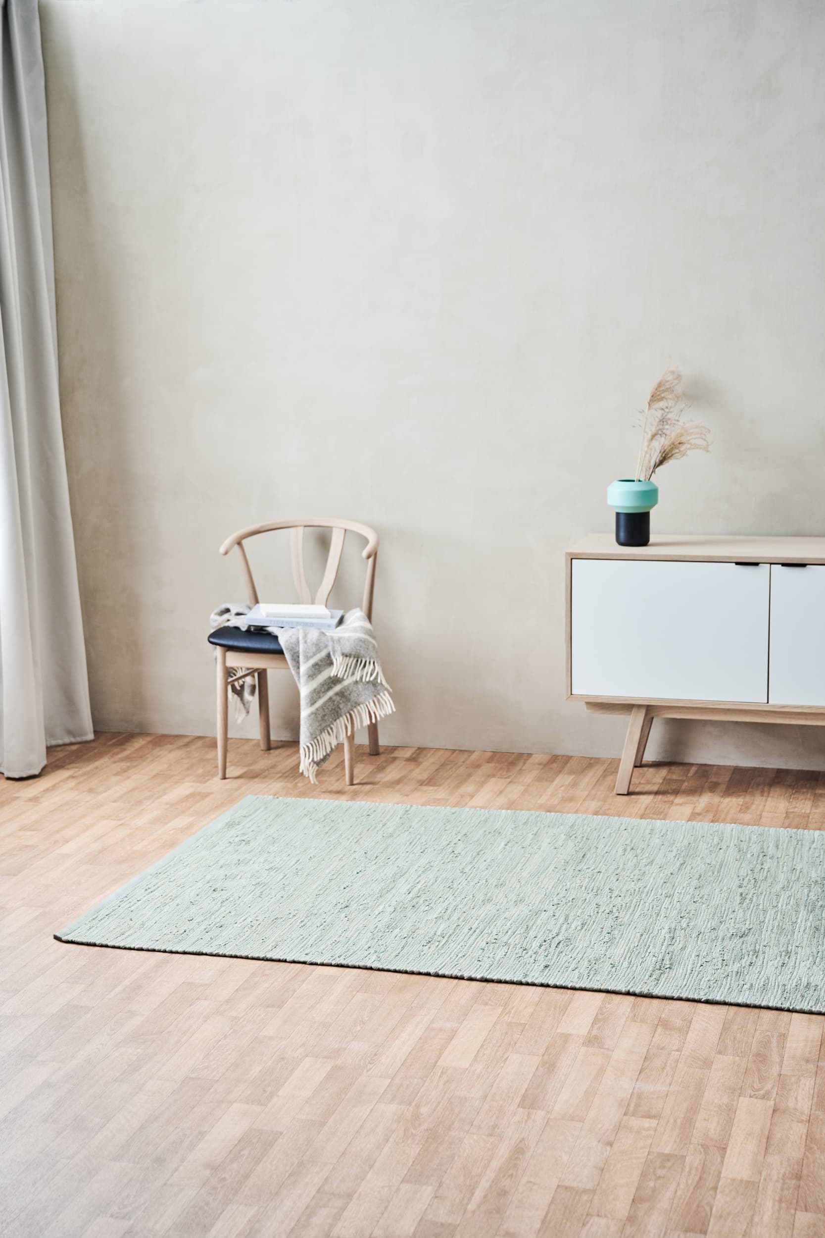 Dywany dywan bawełniany 170 x 240 cm, mięta