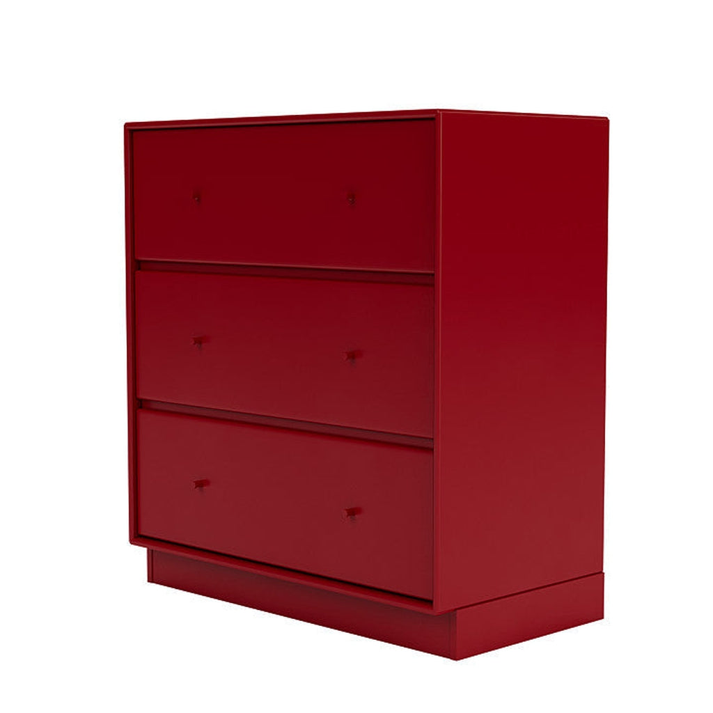 Montana Carry Dresser With 7 Cm Plinth, Beetroot Red