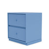 Moduł szuflady dryfu Montana z cokołem 3 cm, lazurowy niebieski