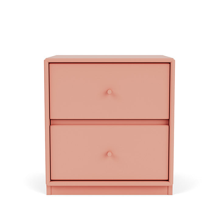 Moduł szuflady dryfu Montana z cokołem 3 cm, czerwony rabarbar