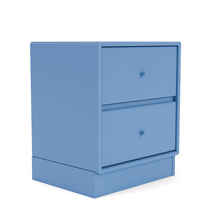 Moduł szuflady dryfu Montana z cokołem 7 cm, lazurowy niebieski