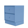 Moduł szuflady dryfu Montana z cokołem 7 cm, lazurowy niebieski
