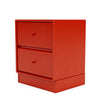 Moduł szuflady dryfu Montana z cokołem 7 cm, czerwony