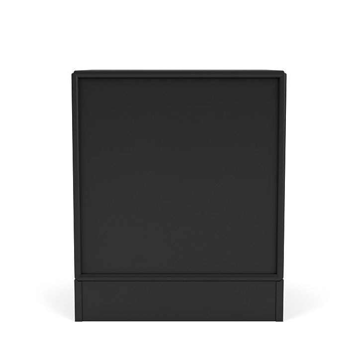 Moduł szuflady dryfu Montana z cokołem 7 cm, czarny