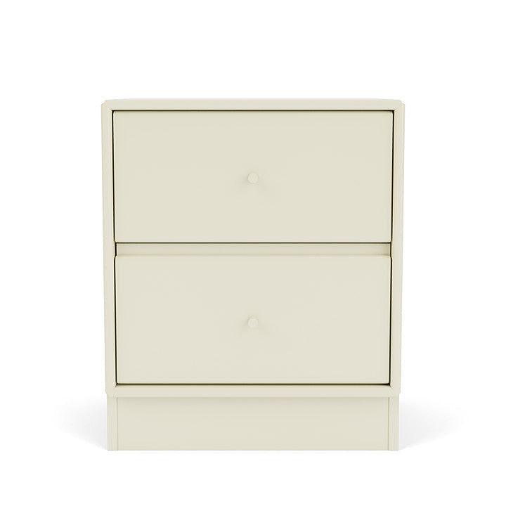 Moduł szuflady dryfu Montana z cokołem 7 cm, waniliowy biały