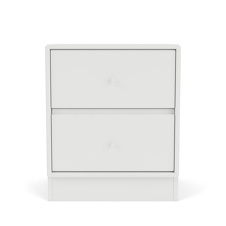 Moduł szuflady dryfu Montana z cokołem 7 cm, biały