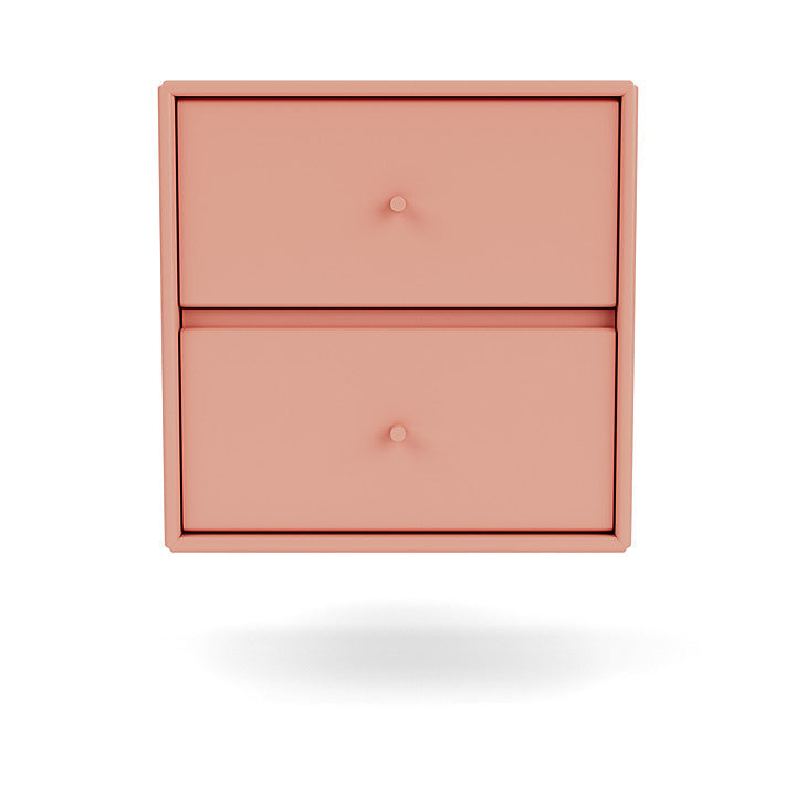 Moduł szuflady dryfu Montana z szyną zawiesinową, rabarbar czerwony