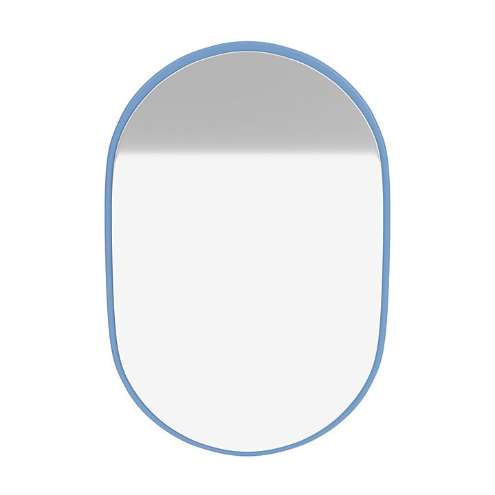 Montana Look Oval Mirror z szyną zawieszenia, lazurowy niebieski