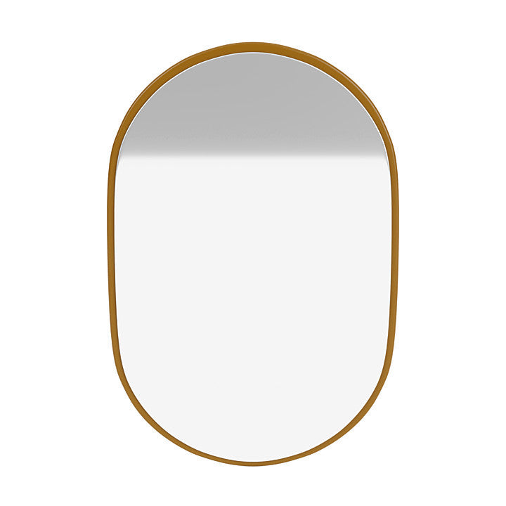 Montana Look Oval Mirror, bursztyn żółty