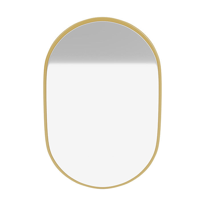 Montana Look Oval Mirror, kminek żółty
