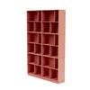 Montana przeczytaj przestronną półkę z książkami z cokolem 7 cm, rabarbar czerwony