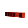 Montana Rest Bench With 3 Cm Plinth, Rosehip Red