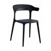 Muubs Luna Stripe Dining krzesło, czarny