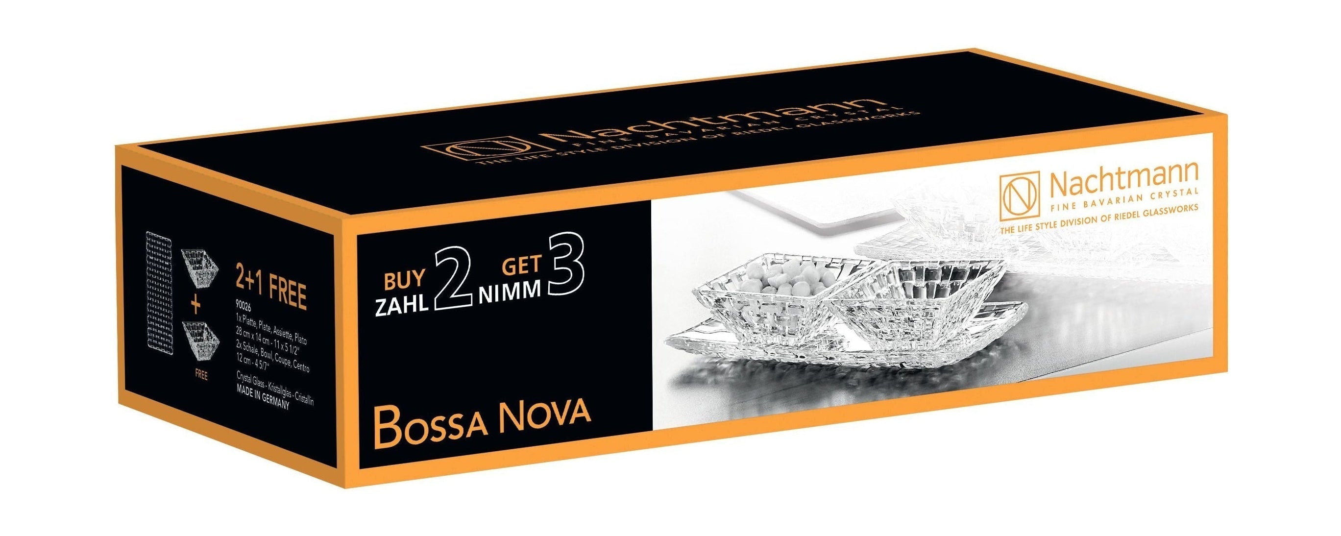 Nachtmann Bossa Nova Crystal Bowls Zestaw Advantage, zestaw 3