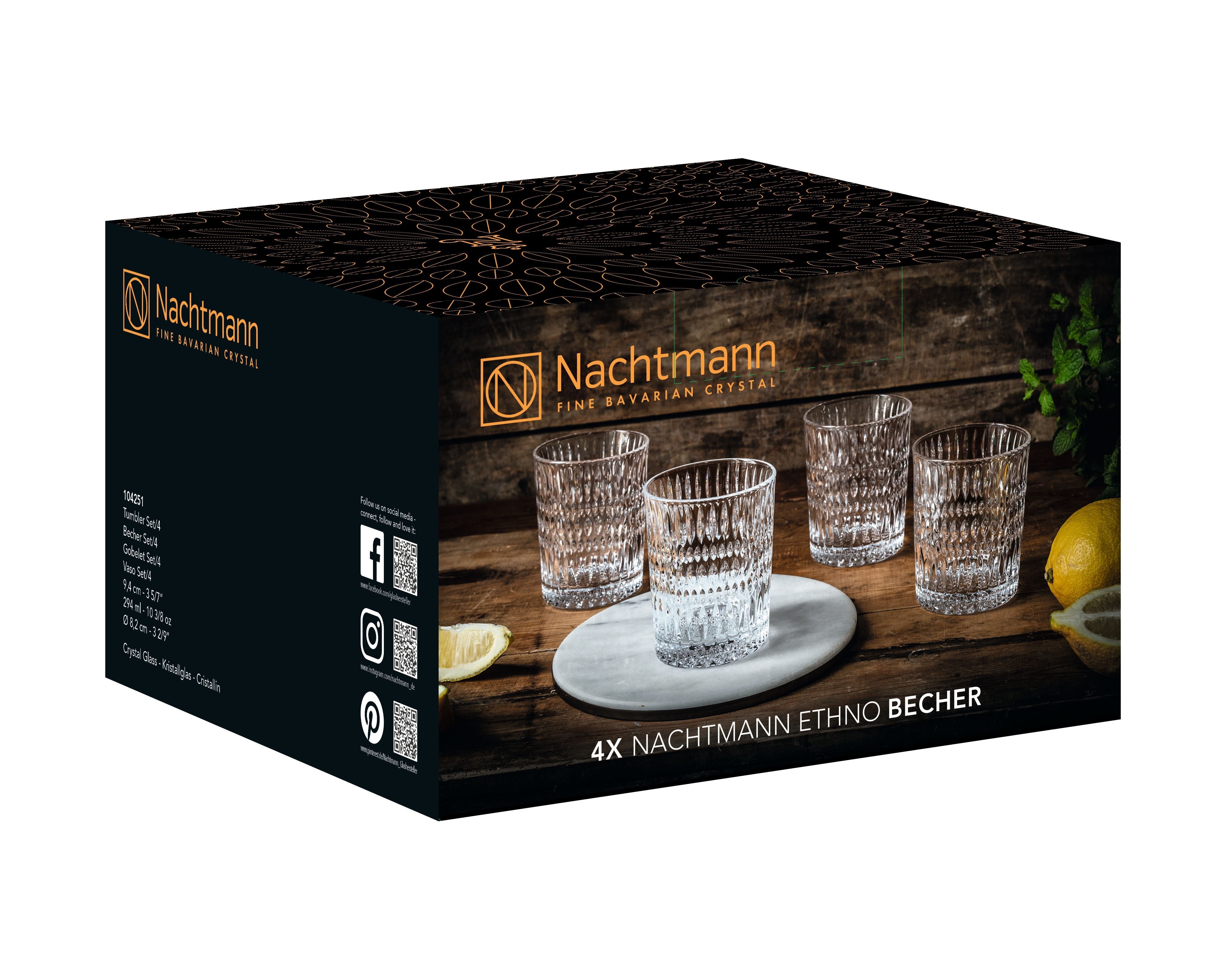 Nachtmann Ethno Glass 294 ML, zestaw 4