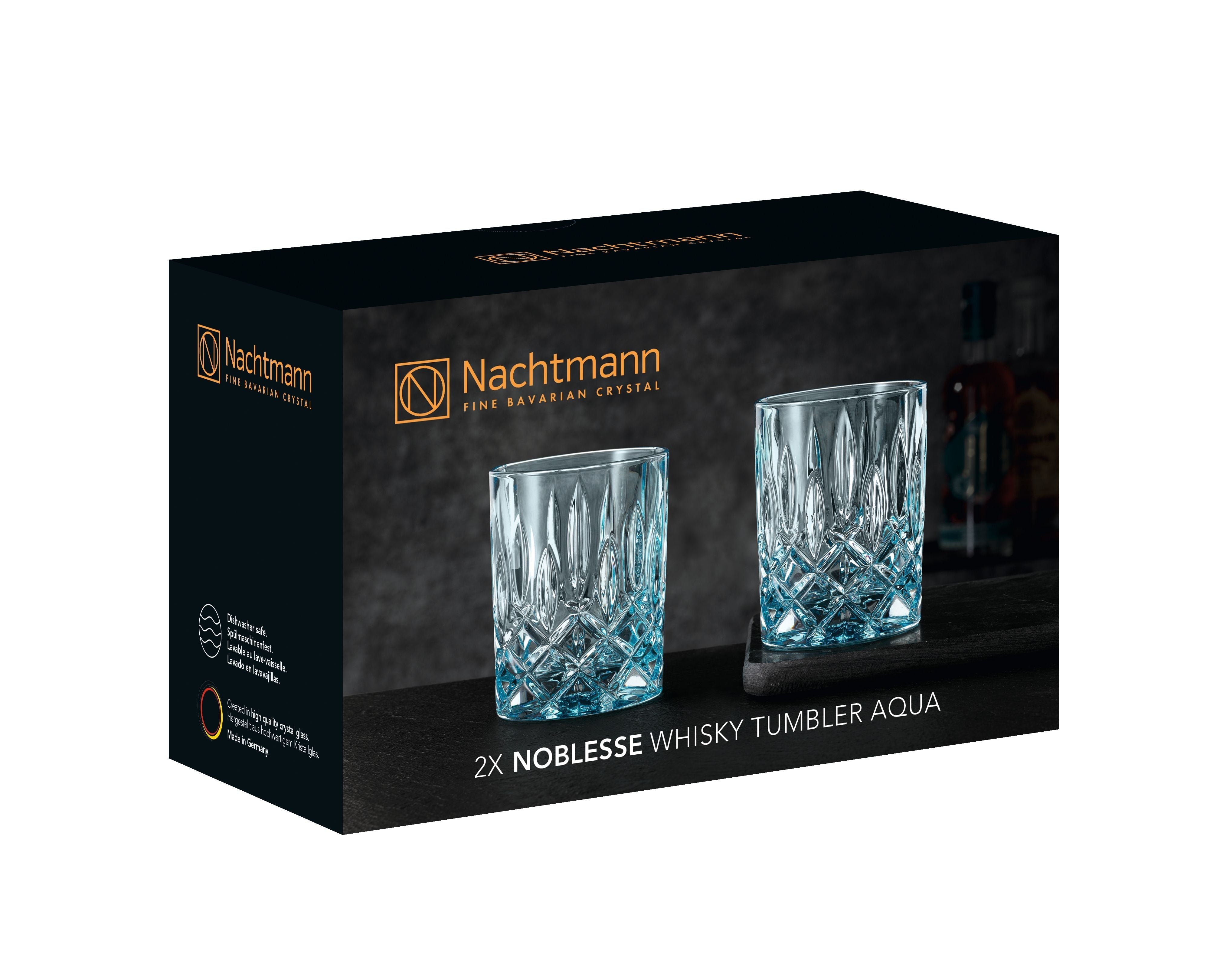Nachtmann Noblesse Whisky Glass Aqua 295 ML, zestaw 2