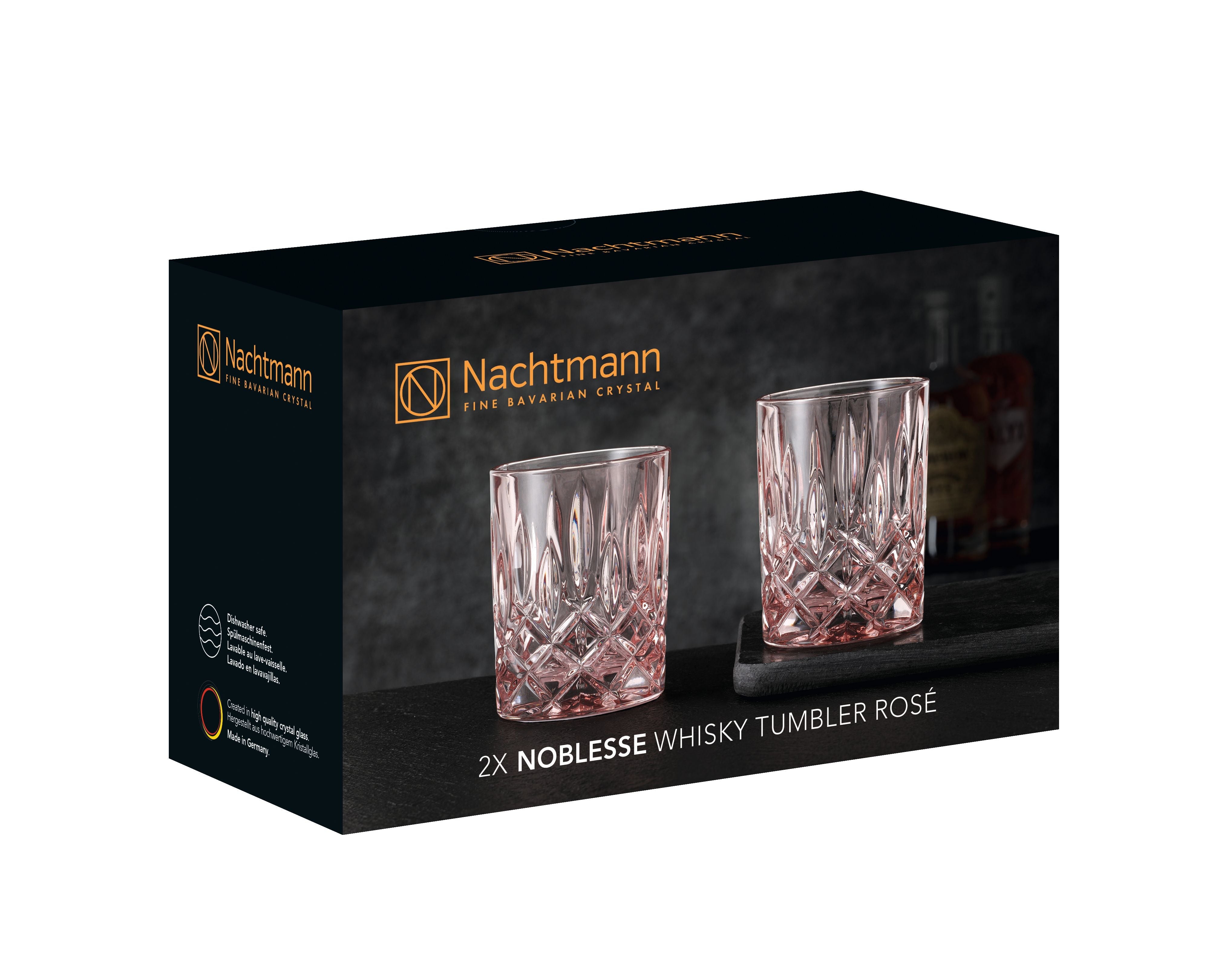 Nachtmann Noblesse Whisky Glass Rosé 295 Ml, Set Of 2