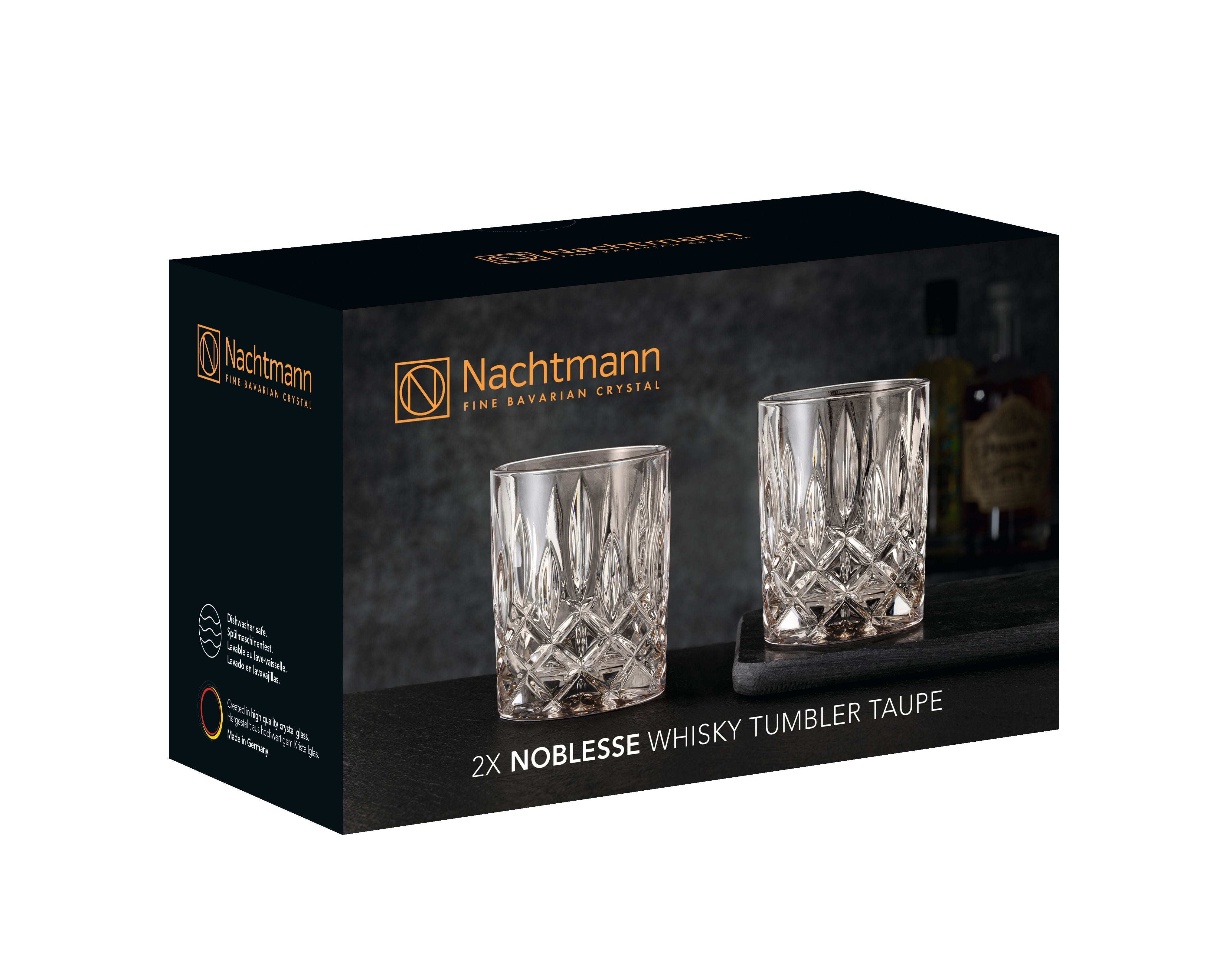 Nachtmann Noblesse Whisky Glass Taupe 295 ml, zestaw 2