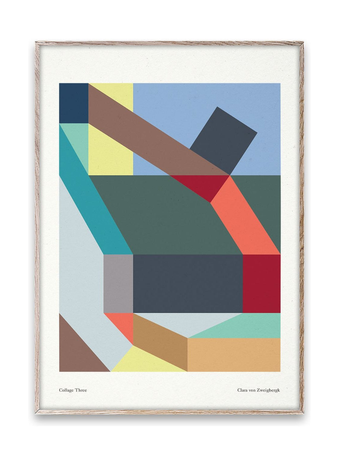 Paper Collective Collage Three Plakat, 50 x 70 cm