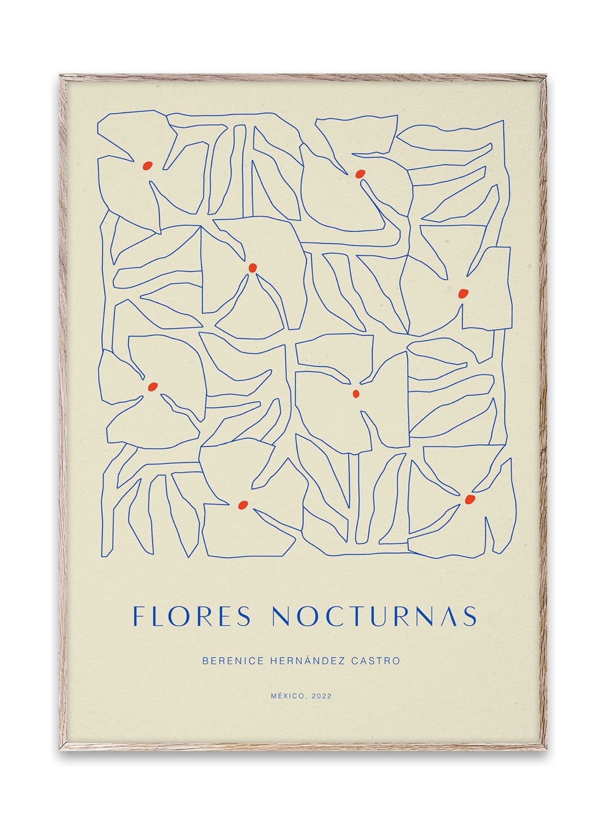 Papierowe zbiorowe flores Nocturnas 01 plakat, 30x40 cm