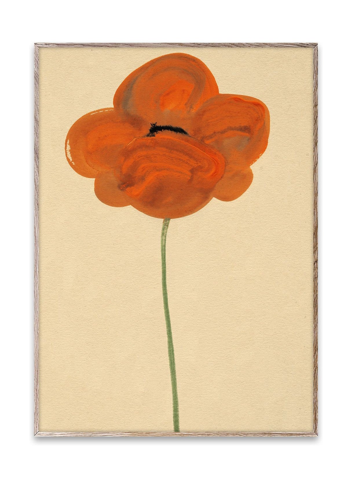 Papierowe zbiorowe pomarańczowe plakat Vallmo, 30x40 cm