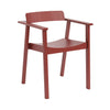 Proszę poczekaj, aby usiąść z dziewiczego krzesła, baskijska czerwona