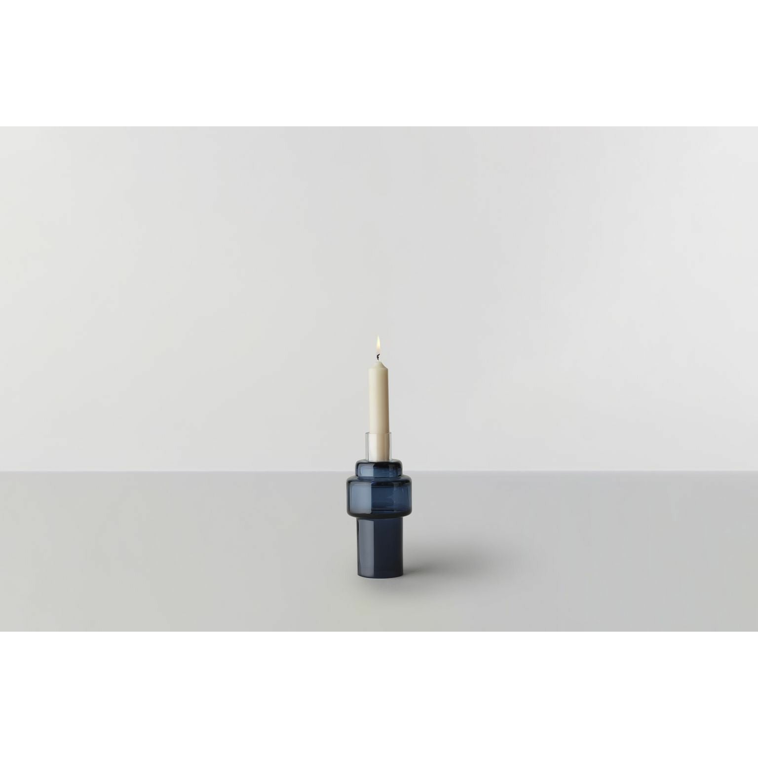 Kolekcja RO nr 55 Glass Candlestick, Indigo Blue