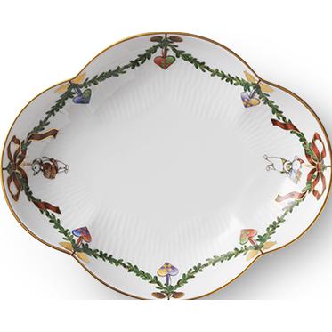 Royal Copenhagen Star Fled Beght Platter, 17,5 cm