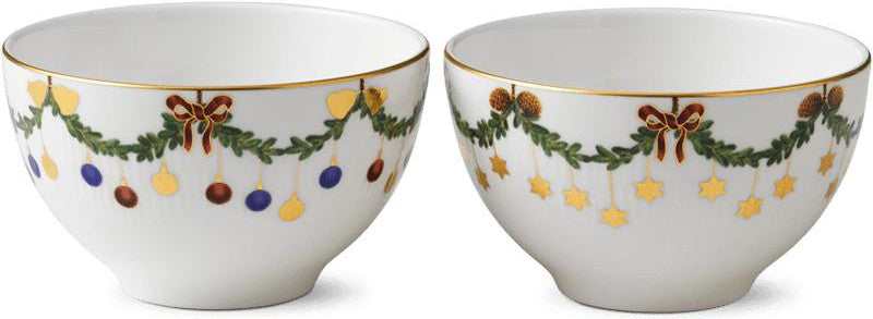 Gwiazda Royal Copenhagen Flered Christmas Bowls 30cl, 2pcs.