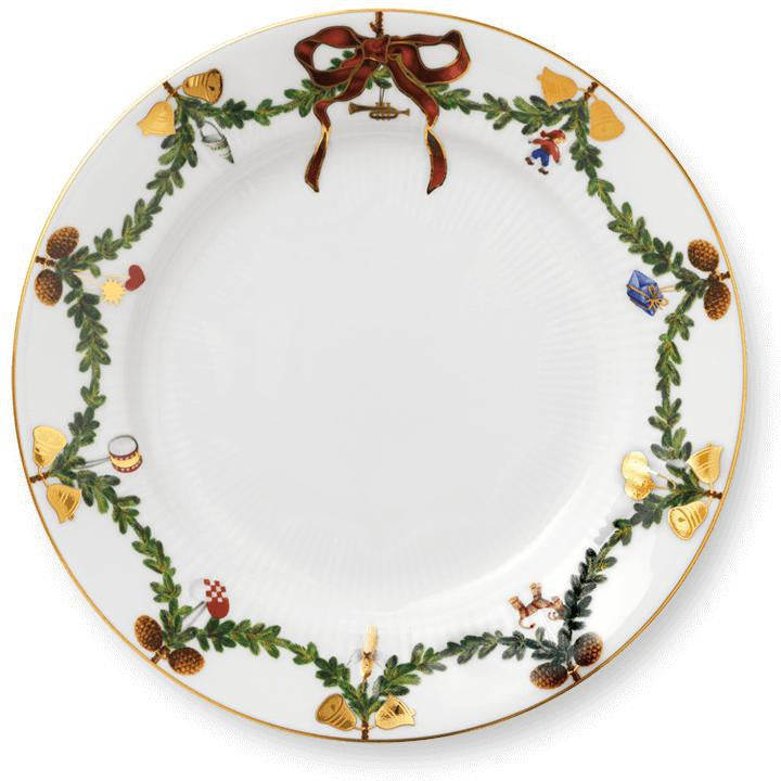 Royal Copenhagen Star Fled Flered Plate, 22 cm