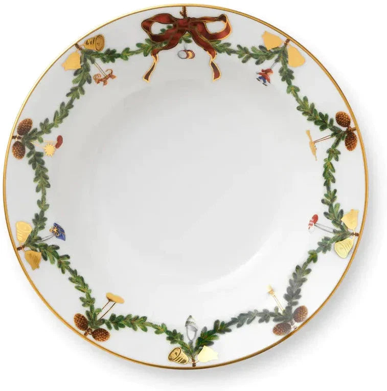 Gwiazda Royal Copenhagen Fled Christmas Deep Plate, 17 cm