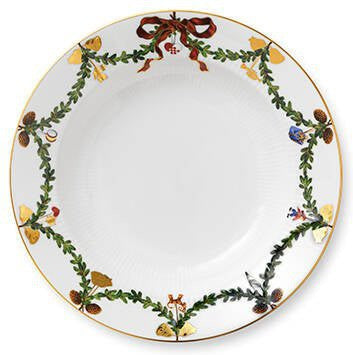 Gwiazda Royal Copenhagen Flered Christmas Deep Plate, 24 cm